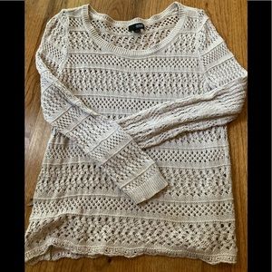 ANA Beige long sleeve sweater large